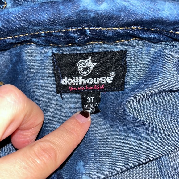 DOLLHOUSE GIRLS 3T JEAN DRESS - Picture 3 of 4